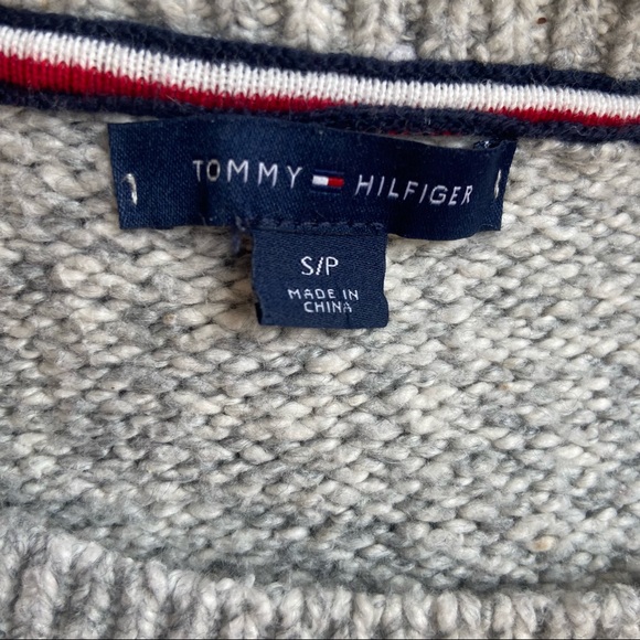 Tommy Hilfiger cable knit sweater hi lo hem  S - Picture 9 of 9